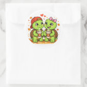 Koffieafspraak Ronde Sticker (Tas)