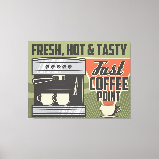 Koffieapparaat Canvas Afdruk (Voorkant)