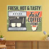 Koffieapparaat Canvas Afdruk (Insitu (Woonkamer))