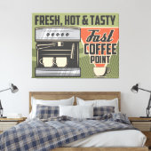 Koffieapparaat Canvas Afdruk (Insitu (Slaapkamer))