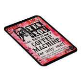 Koffieapparaat - Funny Vintage Ad Magneet (Rechterzijde)
