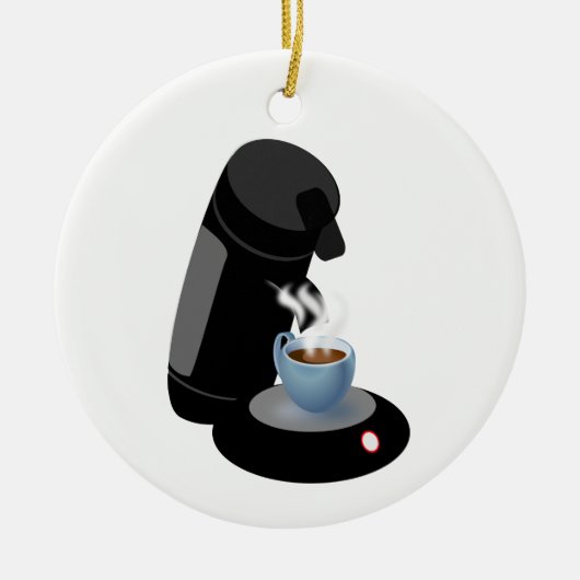 Koffieapparaat Keramisch Ornament (Voorkant)