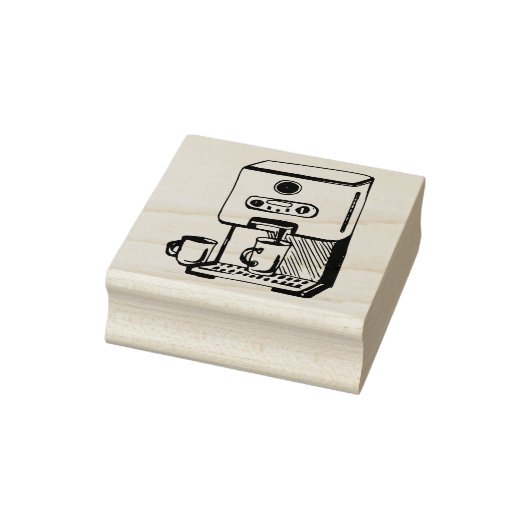 Koffieapparaat Rubberstempel (Stempel)
