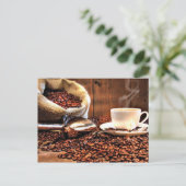 Koffiearoma Briefkaart (Staand voorkant)