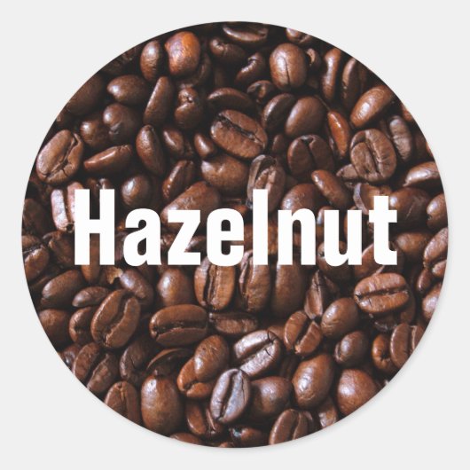 Koffiearoma-etiketten Ronde Sticker (Voorkant)