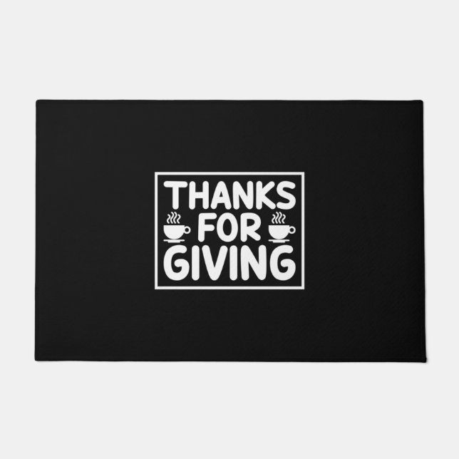 Koffieart-Bedankt voor het geven van Deurmat (Voorkant)