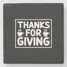 Koffieart-Bedankt voor het geven van Stenen Onderzetter