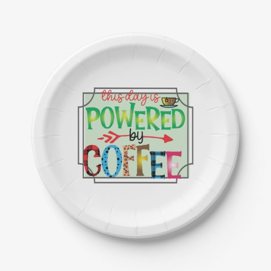 Koffieart met koffie 2 papieren bordje (Voorkant)