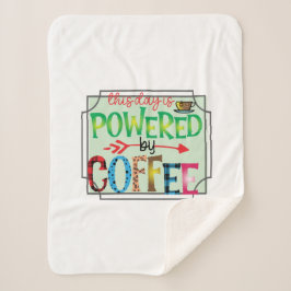 Koffieart met koffie 2 sherpa deken