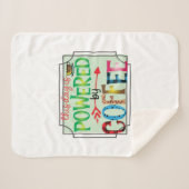 Koffieart met koffie 2 sherpa deken (Voorkant (horizontaal))