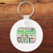 Koffieart met koffie 2 sleutelhanger (Voorkant)