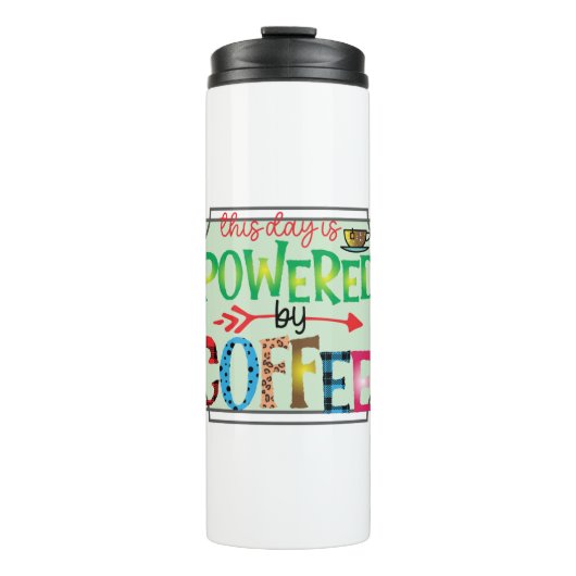 Koffieart met koffie 2 thermosbeker (Voorkant)