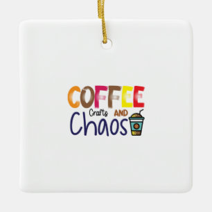 Koffieartikelen, koffiekratten en -kasten keramisch ornament