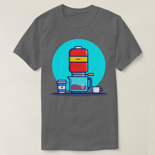 Koffieautomaat V60 Mok en beker T-shirt (Design voorkant)