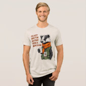 koffiebagger Tri-Blend shirt (Voorkant volledig)