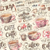 Koffiebakkerij zakelijk koffiepatroon sticker (Voorkant)