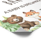 Koffiebalk een Baby is het aantekenen van bosrijke Poster (Hoek)