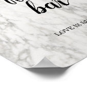 Koffiebalkbord voor marmer Calligrafie Poster (Hoek)