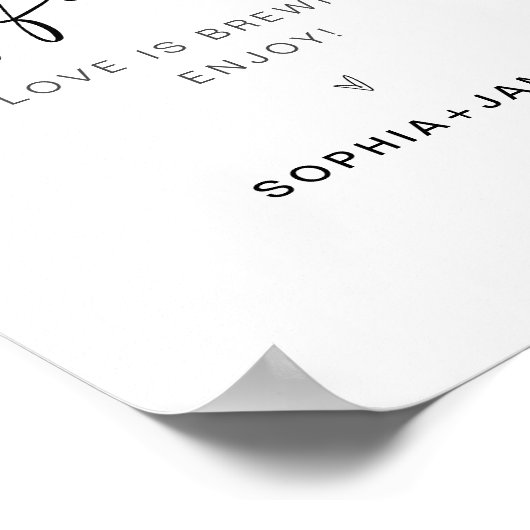 Koffiebalken voor EVERLEIGH Poster (Hoek)