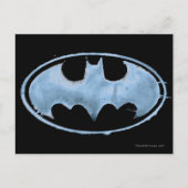 Koffiebalsymbool - blauw briefkaart