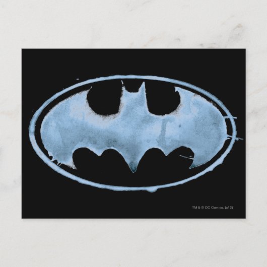 Koffiebalsymbool - blauw briefkaart (Voorkant)