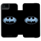 Koffiebalsymbool - blauw incipio iPhone portemonnee hoesje (Agenda Open)