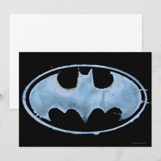 Koffiebalsymbool - blauw kaart (Voorkant / Achterkant)