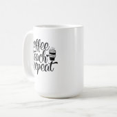 Koffieband Herhaal Mok (Voorkant links)