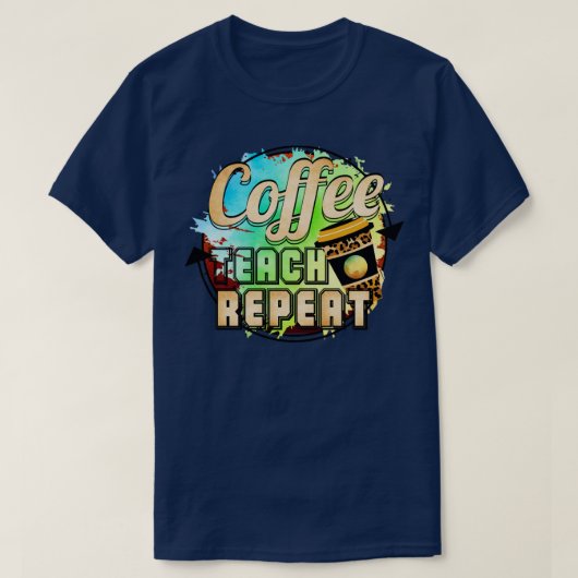 Koffieband herhalen1 t-shirt (Design voorkant)