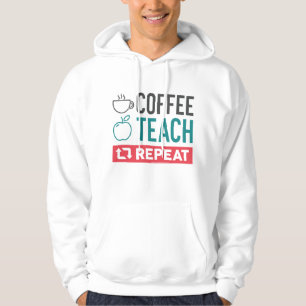 Koffieband herhalen hoodie