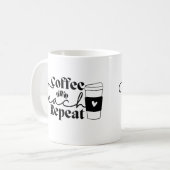 Koffieband herhalen koffiemok (Voorkant links)