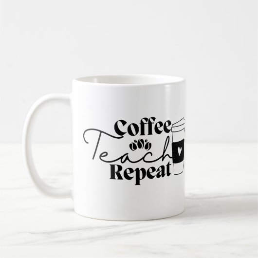Koffieband herhalen koffiemok (Links)