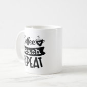 Koffieband herhalen koffiemok (Voorkant links)