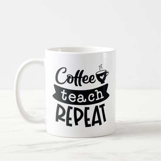 Koffieband herhalen koffiemok (Links)