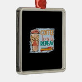 Koffieband herhalen metalen ornament (Rechts)