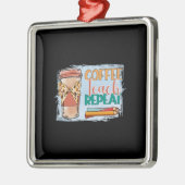 Koffieband herhalen metalen ornament (Links)