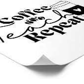 Koffieband herhalen poster (Hoek)