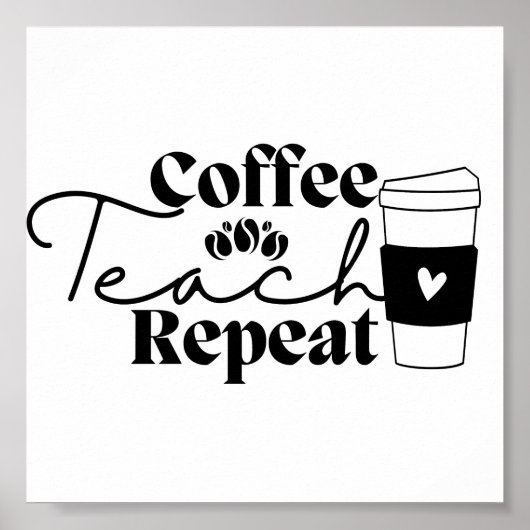 Koffieband herhalen poster (Voorkant)