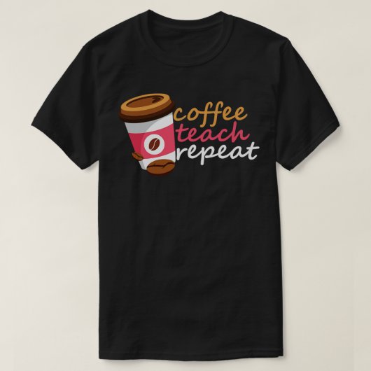 Koffieband herhalen t-shirt (Design voorkant)
