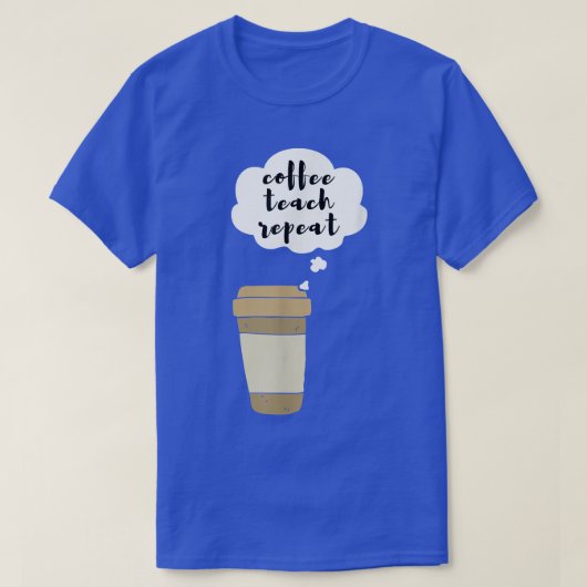 Koffieband herhalen t-shirt (Design voorkant)