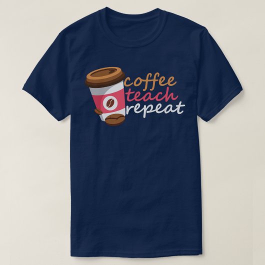 Koffieband herhalen t-shirt (Design voorkant)