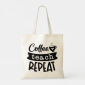Koffieband herhalen tote bag (Achterkant)
