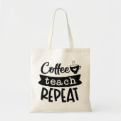 Koffieband herhalen tote bag (Voorkant)