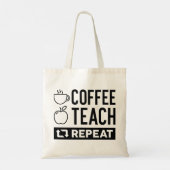 Koffieband herhalen tote bag (Achterkant)