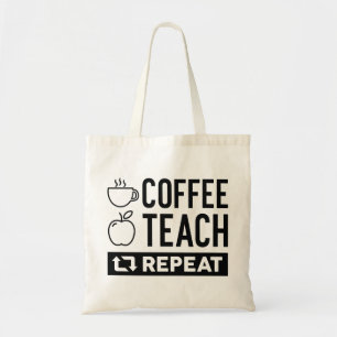 Koffieband herhalen tote bag