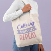 Koffieband herhalen tote bag