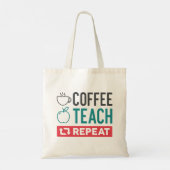 Koffieband herhalen tote bag (Achterkant)