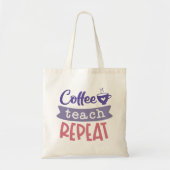 Koffieband herhalen tote bag (Voorkant)