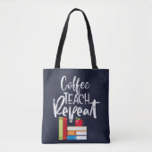 Koffieband herhalen tote bag (Voorkant)
