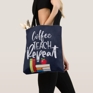 Koffieband herhalen tote bag